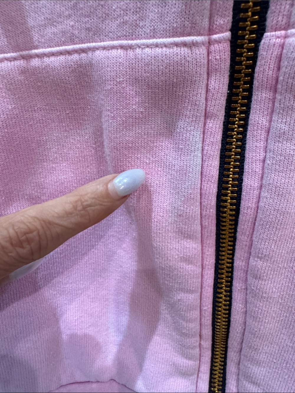 Aviator Nation Pink Zip-Up Hoodie with Gold Zipper - Picture 4 of 6